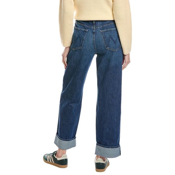 MOTHER The Spitfire Nerdy Cuff Did You Bring Me Anything Straight Leg Jean - Picture 2 of 3